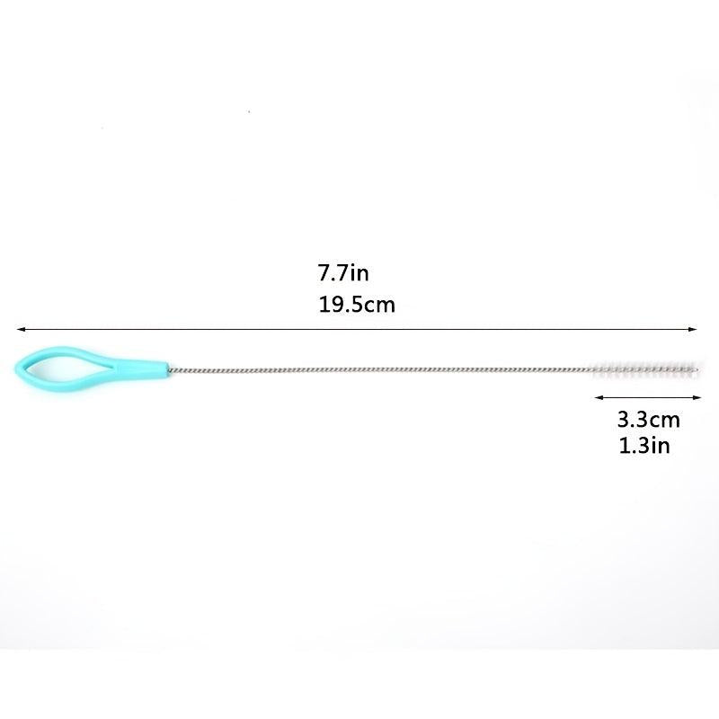 3pcs Metal Straw Cleaner Brush Stainless Steel Long Cleaning Brush