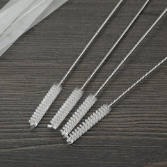 3pcs Metal Straw Cleaner Brush Stainless Steel Long Cleaning Brush