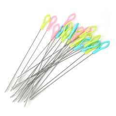 3pcs Metal Straw Cleaner Brush Stainless Steel Long Cleaning Brush