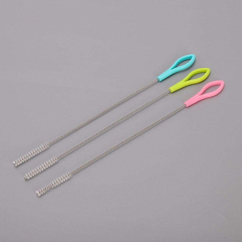 3pcs Metal Straw Cleaner Brush Stainless Steel Long Cleaning Brush