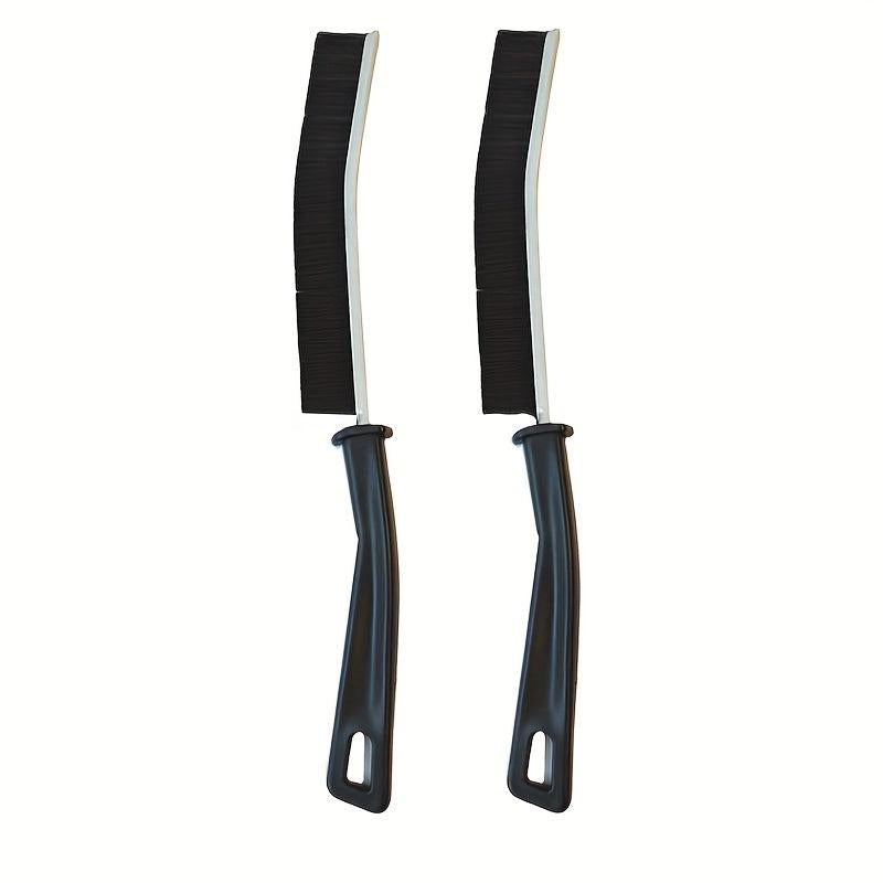 3pcs Long Handle Hard Bristle Groove Cleaning Brush