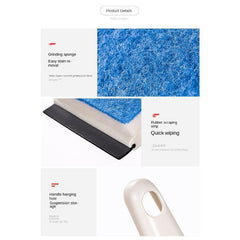 2 In 1 Glass Wiper Scraping Washing Window Squeegee