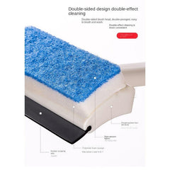 2 In 1 Glass Wiper Scraping Washing Window Squeegee