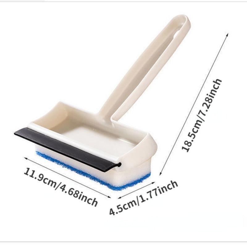 2 In 1 Glass Wiper Scraping Washing Window Squeegee