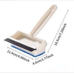 2 In 1 Glass Wiper Scraping Washing Window Squeegee