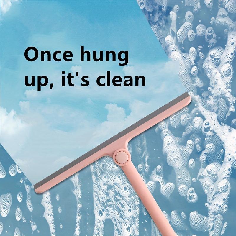 360 Rotating Glass Wiper Shower Squeegee for Cleaning Bath, Windows