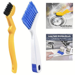 Small Cleaning Brush Household Scrub Brushes Kitchen Bathroom Shower Grout Tools