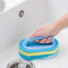 Handheld Bathtub Scrubber Sponge Brush for Kitchen Cleaning