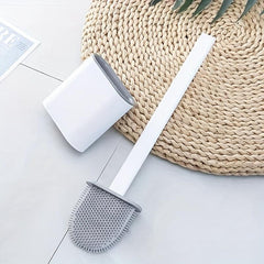 Silicone Toilet Brush Set With Long Handle