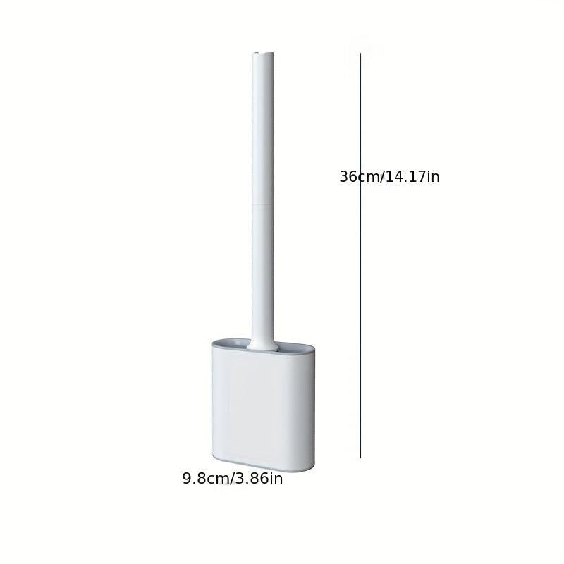 Silicone Toilet Brush Set With Long Handle