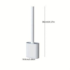 Silicone Toilet Brush Set With Long Handle