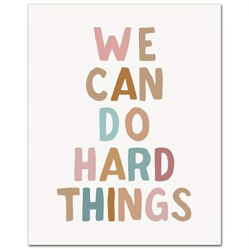 Canvas Poster Modern Art Growth Mindset Ideal Gift