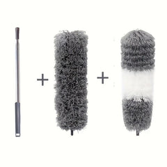 Microfiber Duster w/ Extension Rod & Replaceable Brush Heads