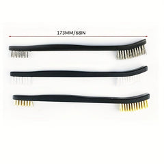 7pcs Gun Brush Cleaning Kit 3 Brushes And 4 Hooks Cleaning Tools