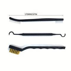 7pcs Gun Brush Cleaning Kit 3 Brushes And 4 Hooks Cleaning Tools