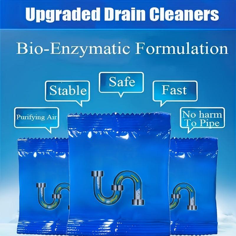 12pcs Drain Clog Remover Cleaner Unclogs Sink Shower Drains Deep Cleans