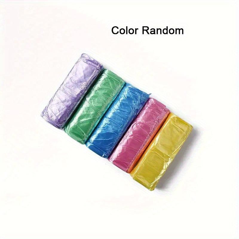 100pcs Household Flat Garbage Bags Thickened Trash Bags Kitchen Waste Bag