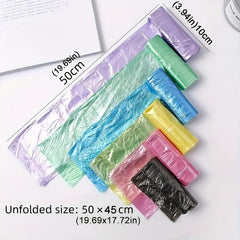 100pcs Household Flat Garbage Bags Thickened Trash Bags Kitchen Waste Bag