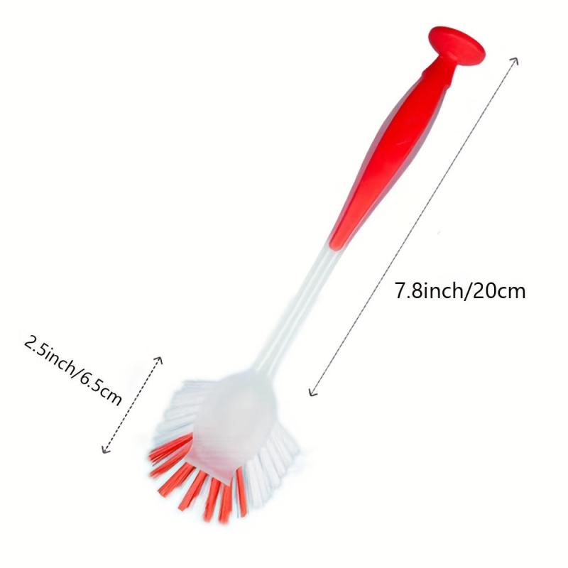 Pot Washing Brush With Scraper Suction Cup Kitchen Cleaning Supplies