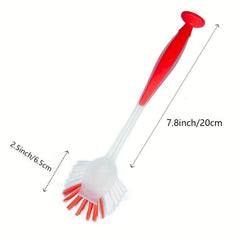 Pot Washing Brush With Scraper Suction Cup Kitchen Cleaning Supplies