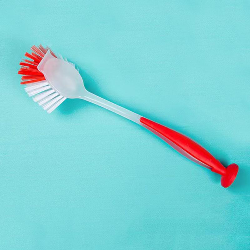 Pot Washing Brush With Scraper Suction Cup Kitchen Cleaning Supplies