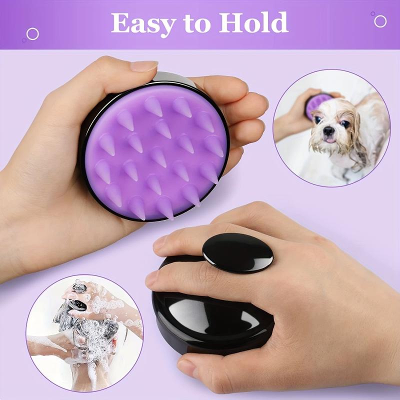 Silica Gel Scalp Scrub Massager for Hair Care