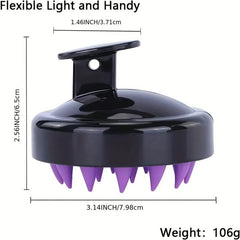 Silica Gel Scalp Scrub Massager for Hair Care