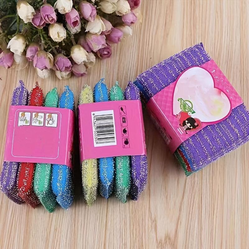 12pcs Kitchen Cleaning Sponge Scouring Pad Dishcloth