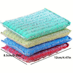 12pcs Kitchen Cleaning Sponge Scouring Pad Dishcloth