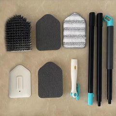 Long Handle Cleaning Brush Set for Floor Tile Grout & Glass