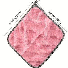 10pcs Soft Dish Towel Household Cleaning Rag Degreasing Absorbent Towel