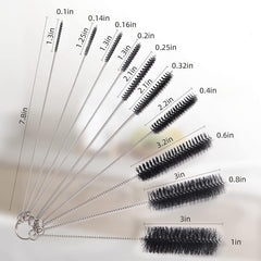 Tube Cleaning Brushes Kit Metal Pipe Brush Cleaner 10pcs