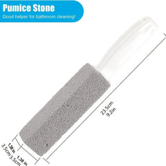 Ergonomic Toilet Cleaner with Pumice Stone - Hard Water Build Up Remover