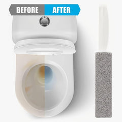 Ergonomic Toilet Cleaner with Pumice Stone - Hard Water Build Up Remover