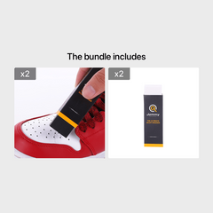 Suede Sneaker Cleaner - Erase Shoe Polish & Decontaminate with Rubber Eraser