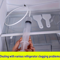 5pcs Refrigerator Drain Hole Dredger Set with Brush Water Pipe Cleaning