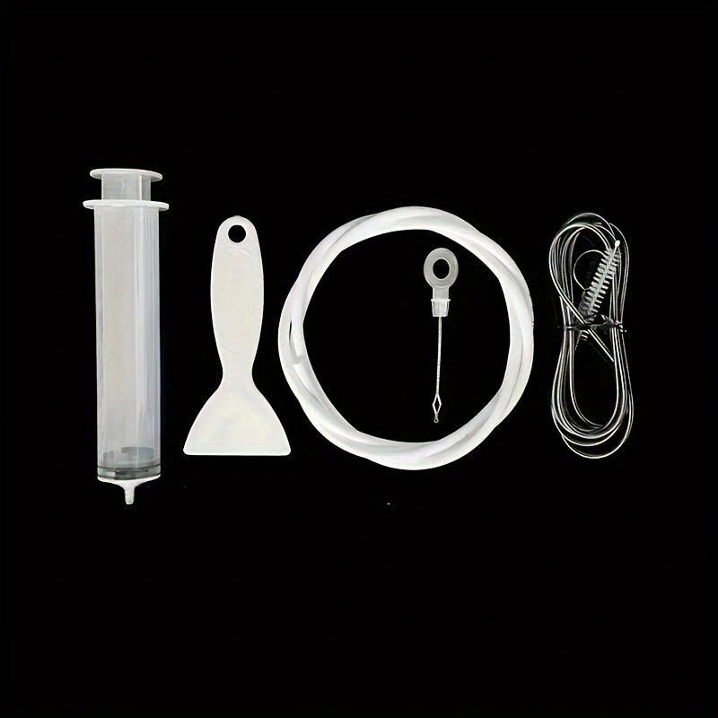 5pcs Refrigerator Drain Hole Dredger Set with Brush Water Pipe Cleaning