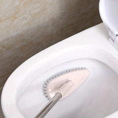 Hard Bristle Floor Brush with Long Handle for Cleaning Toilets, Bathtubs & Tiles