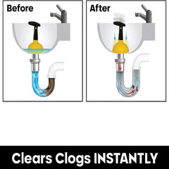 Mini Sink Plunger - Hair Clog Remover Tool