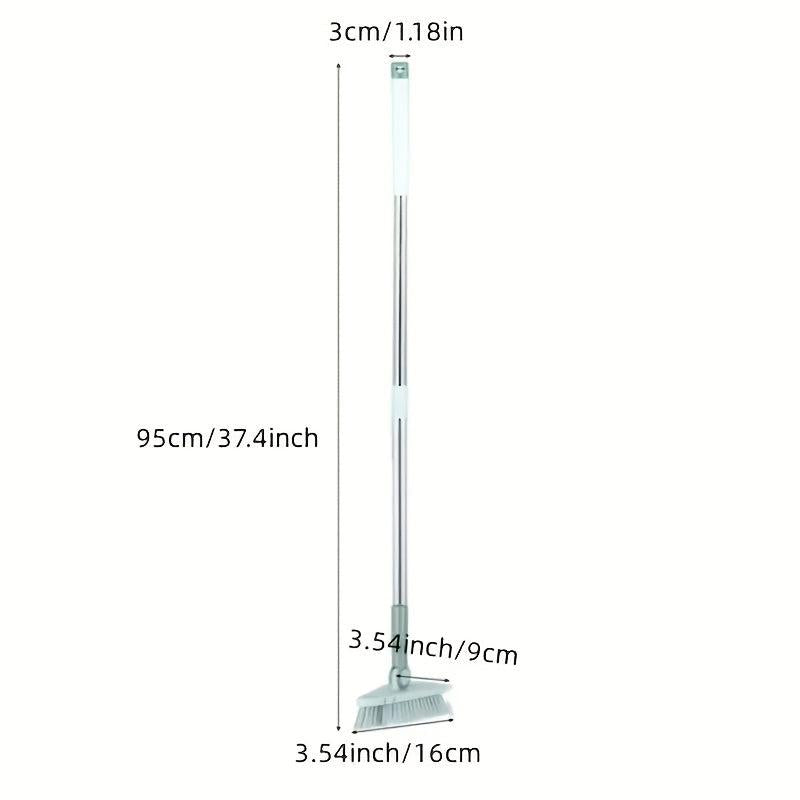 Triangular Floor Brush Long Handle Hard Bristle Flexible Head Dead Corner Cleani