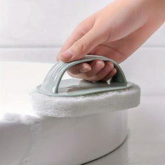3pcs Cleaning Brush with Handle, Decontamination Brush, Magic Sponge Bathtub Bru