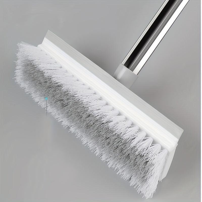 Long Handle Bathroom Floor Brush with Hard Bristles - Tile Cleaning Essential