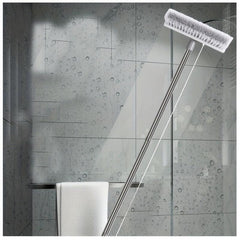 Long Handle Bathroom Floor Brush with Hard Bristles - Tile Cleaning Essential