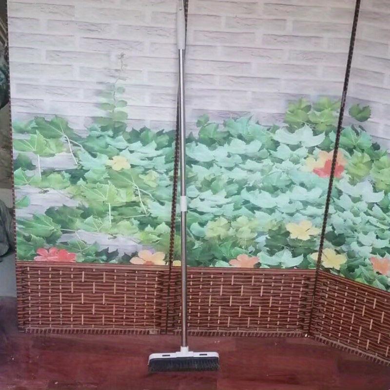 Long Handle Bathroom Floor Brush with Hard Bristles - Tile Cleaning Essential