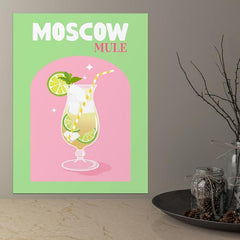 6pcs Cocktail Print Colorful Bar Cart Gallery Wall Poster Retro Cocktail Posters