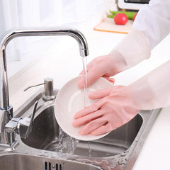 2Pairs Silicone Cleaning Gloves Dishwashing Cleaning Gloves Scrubber