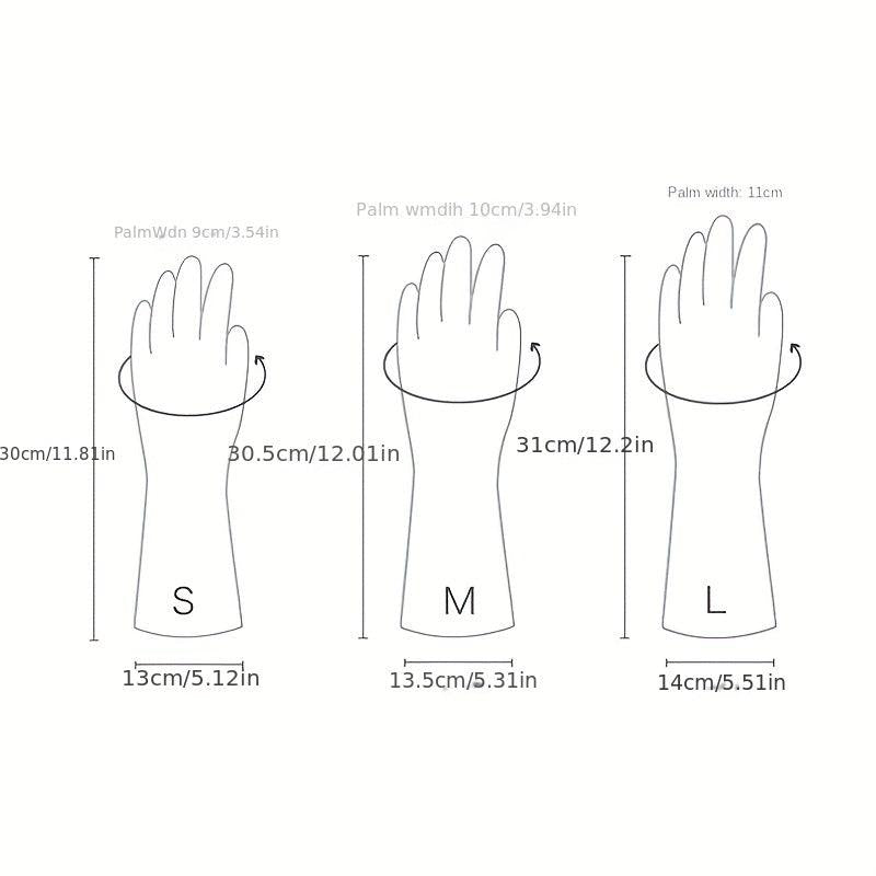 2Pairs Silicone Cleaning Gloves Dishwashing Cleaning Gloves Scrubber
