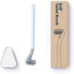 Golf Club Shaped Toilet Brush Long Handle Silicone Bathroom Household Cleaner