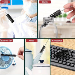 10pcs Stainless Steel Cleaning Brush Set for Pipes, Hookahs, Cachimbas