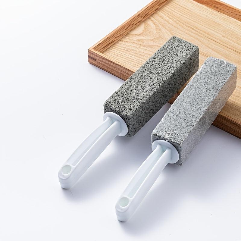 2pcs Pumice Stone Cleaning Brush With Handle